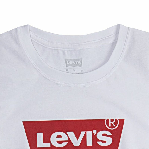 Child's Short Sleeve T-Shirt Levi's Batwing Logo White