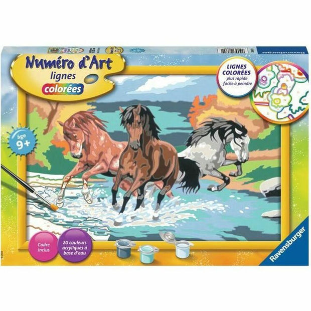 Pictures to colour in Ravensburger Horde of Horses