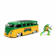 Playset Teenage Mutant Ninja Turtles Leonardo & 1962 Volkswagen Bus 2 Pieces