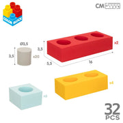 Building Blocks Color Block 32 Pieces EVA (4 Units)