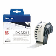 Continuous Thermal Paper Tape Brother DK-22214 12 x 30,48 mm Black Black/White White