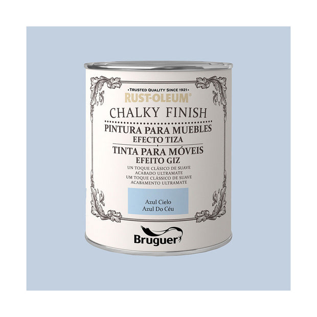 Paint Bruguer Rust-oleum Chalky Finish 5397549 Furniture Sky blue 750 ml