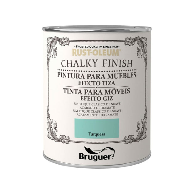 Paint Bruguer Chalky Finish Turquoise 750 ml