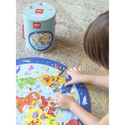 Puzzle Apli World Map Circular 48 Pieces 50 cm