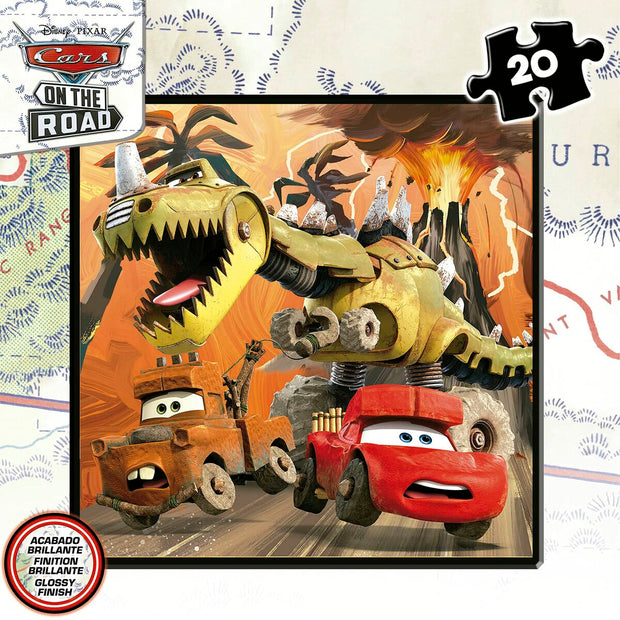 4-Puzzle Set Cars On the Road 73 Pieces