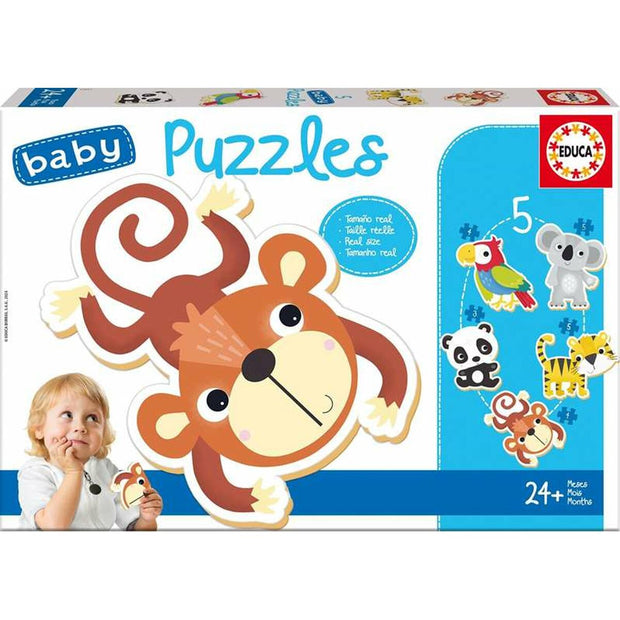 5-Puzzle Set Educa Children's animals