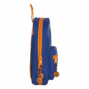 Backpack Pencil Case Valencia Basket M847 Blue Orange 12 x 23 x 5 cm