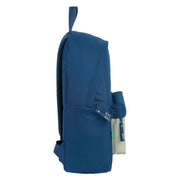 School Bag Benetton Varsity Grey Navy Blue