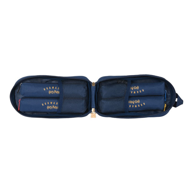 Backpack Pencil Case Harry Potter Magical Brown Navy Blue (12 x 23 x 5 cm)