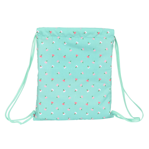 Backpack with Strings Glow Lab Pepa Green (35 x 40 x 1 cm)