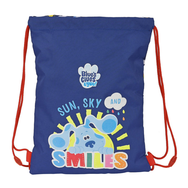Backpack with Strings Blue's Clues Navy Blue (26 x 34 x 1 cm)