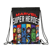 Backpack with Strings The Avengers Super heroes Black (26 x 34 x 1 cm)