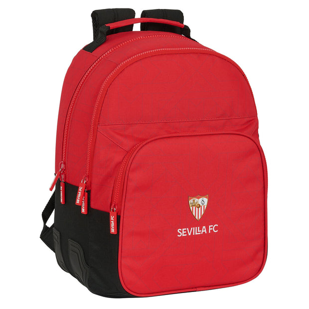 School Bag Sevilla Fútbol Club Black Red 32 x 42 x 15 cm