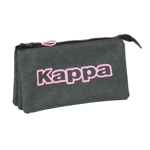 Triple Carry-all Kappa Silver pink Grey 22 x 12 x 3 cm