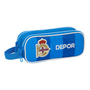 Double Carry-all R. C. Deportivo de La Coruña Blue 21 x 8 x 6 cm