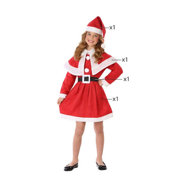Costume for Children Mother Christmas Red