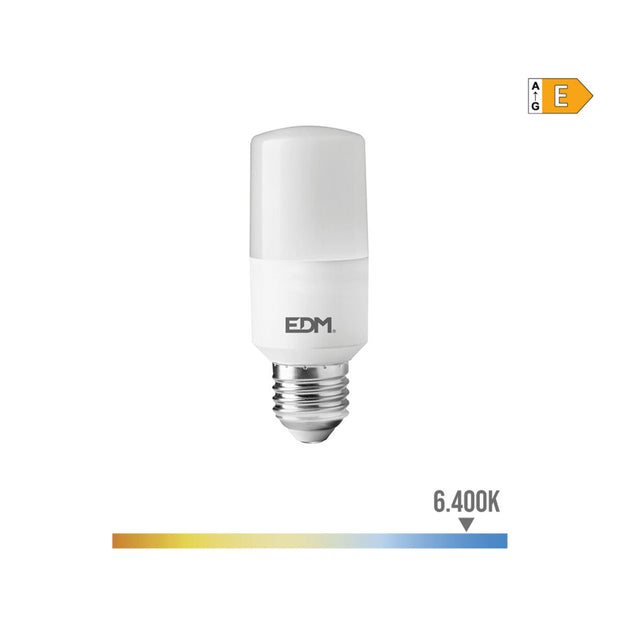 LED lamp EDM Tubular E 10 W E27 1100 Lm Ø 4 x 10,7 cm (6400 K)
