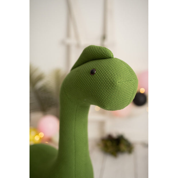 Fluffy toy Crochetts AMIGURUMIS MAXI Green Dinosaur 100 x 93 x 30 cm