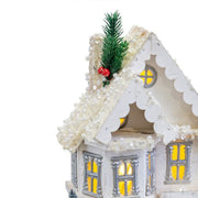 Christmas bauble White Wood House 23 x 14 x 32 cm