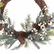 Advent wreathe Multicolour Natural Rattan Plastic 50 cm