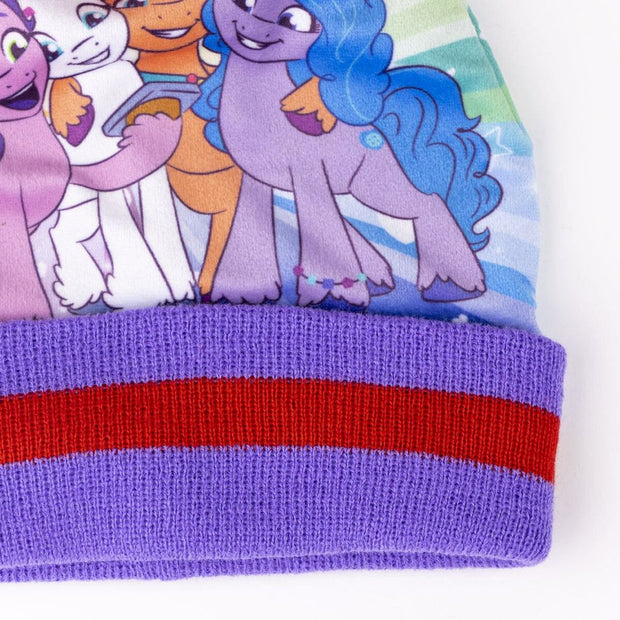 Hat, Gloves and Neck Warmer My Little Pony 3 Pieces Lilac