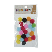 Materials for Handicrafts Balls Multicolour Ø 2 cm 12 Units