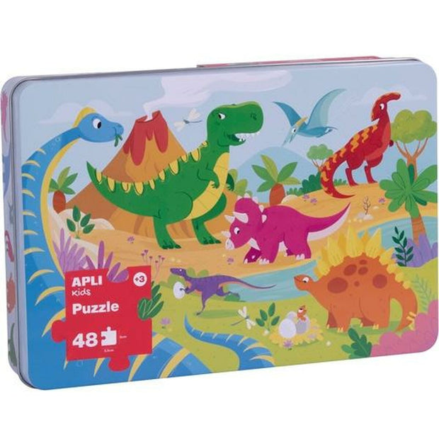 Child's Puzzle Apli Dinosaurs 24 Pieces 48 x 32 cm