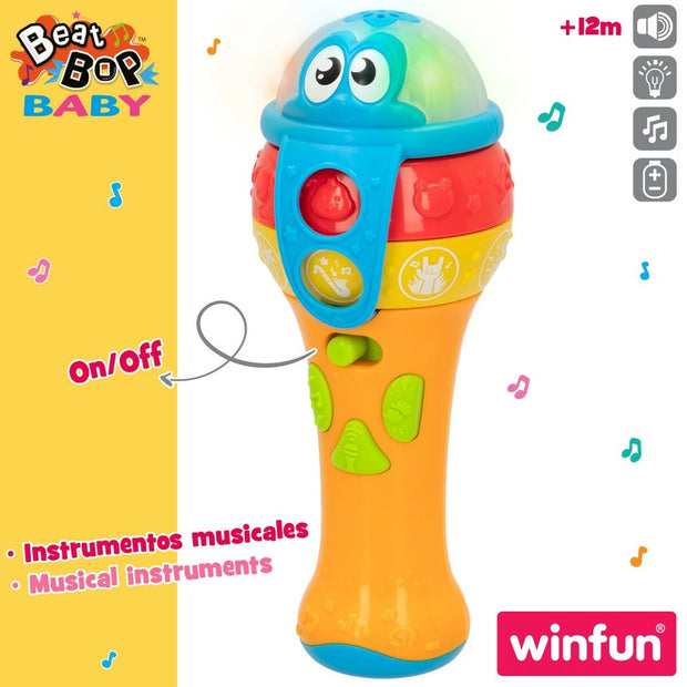 Toy microphone Winfun 7,5 x 19 x 7,8 cm (6 Units)