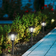 Solar garden lights Aktive polypropylene 14 x 42 x 14 cm (4 Units)