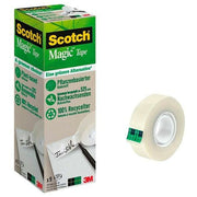 Adhesive Tape Set Scotch Magic Transparent 9 Pieces 19 mm x 33 m (4 Units)