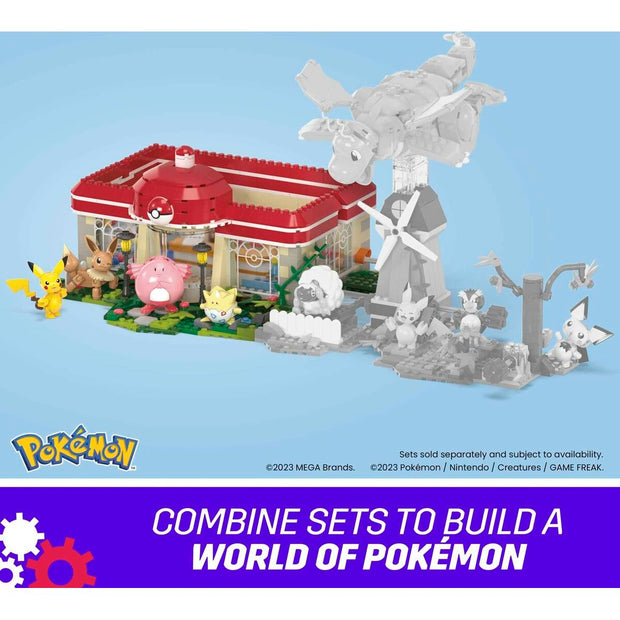 Construction kit Pokémon Mega Construx - Forest Pokémon Center 648 Pieces