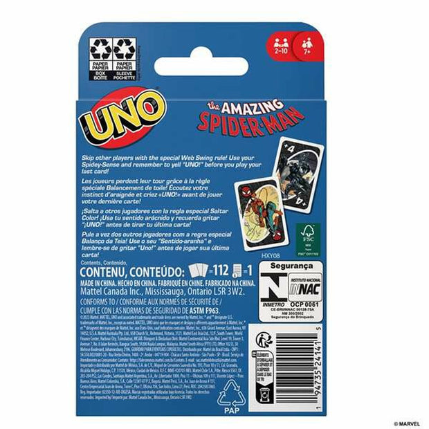 Card Game Mattel UNO Spiderman