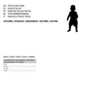 Costume for Children Black Zombies (2 Units)