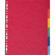 Seperators Exacompta 2406E Card Multicolour (6 Units)