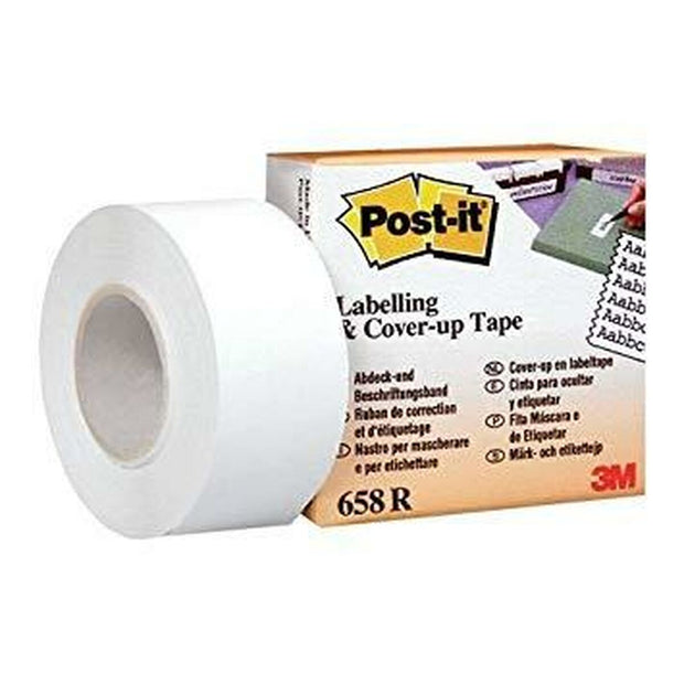 Adhesive Tape Post-it 658R White 25,4 mm x 17,7 m (6 Units)