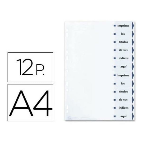 Seperators Avery 1732061 White Cardboard (1 Unit)
