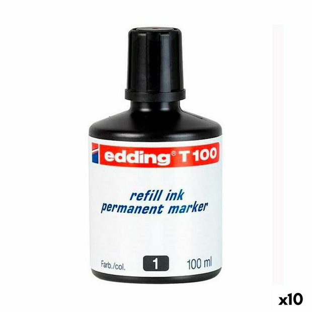 Refill ink Edding T100 Permanent 100 ml (10 Units)