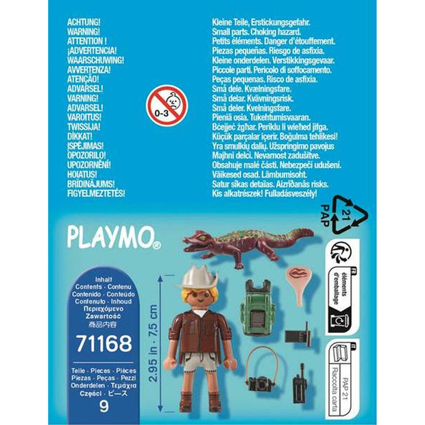 Playset Playmobil Special Plus: Researcher with Alligator 71168 9 Pieces