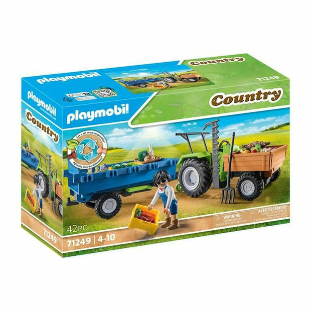 Vehicle Playset Playmobil 71249 42 Pieces Tractor