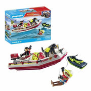 Playset Playmobil Action Heroes - Fireboat and Water Scooter 71464 52 Pieces