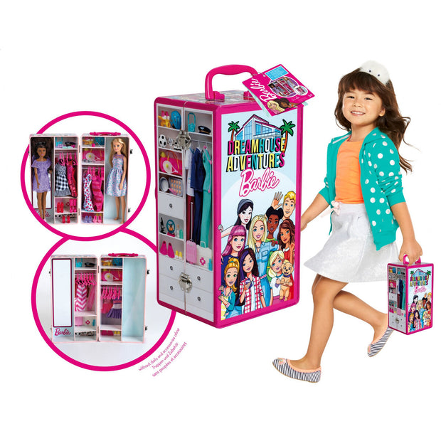 Wardrobe Barbie Cabinet Briefcase