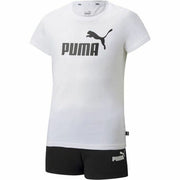 Children's Sports Outfit Puma Logo Tee White