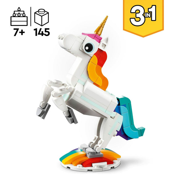 Playset Lego Creator Magic Unicorn 31140 3-in-1 145 Pieces