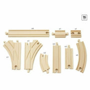 Train track Brio Intermediate Evolution Set Wood 16 Pieces