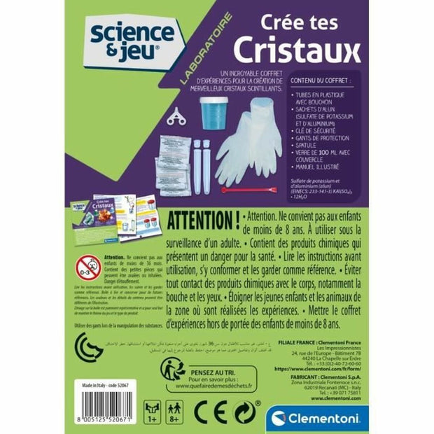 Science Game Clementoni Creates Crystals Fluorescent