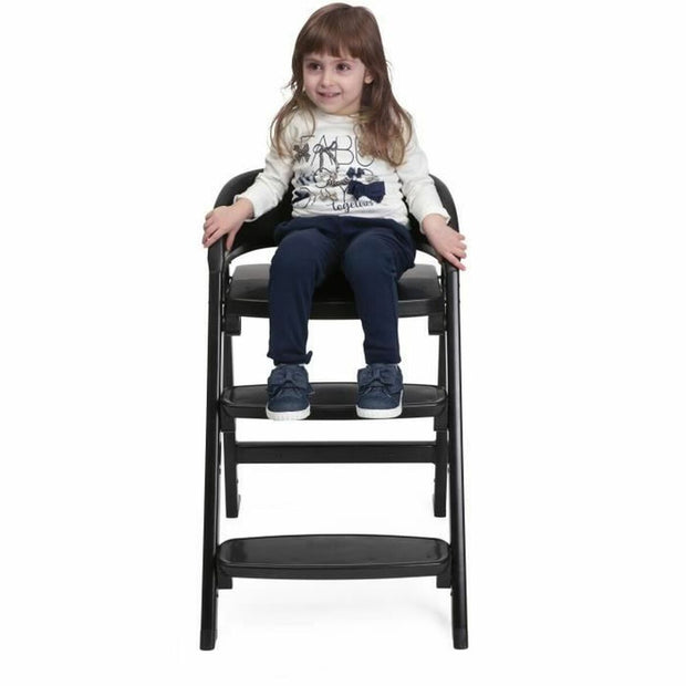 Highchair Chicco Crescendo Lite cairo coal Black Stainless steel