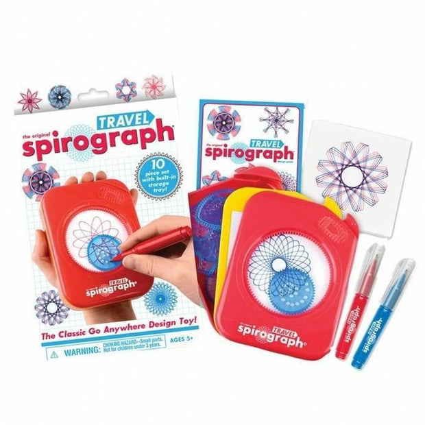 Drawing Set Spirograph Silverlit travel Multicolour 10 Pieces