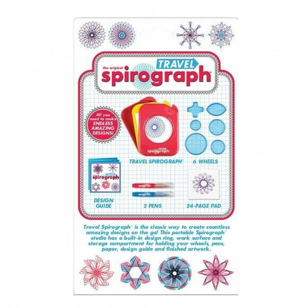 Drawing Set Spirograph Silverlit travel Multicolour 10 Pieces