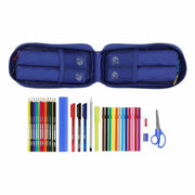 Backpack Pencil Case Atlético Madrid In blue Navy Blue 12 x 23 x 5 cm (33 Pieces)