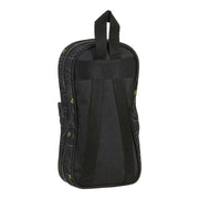 Backpack Pencil Case BlackFit8 M747A Black Green 12 x 23 x 5 cm (33 Pieces)